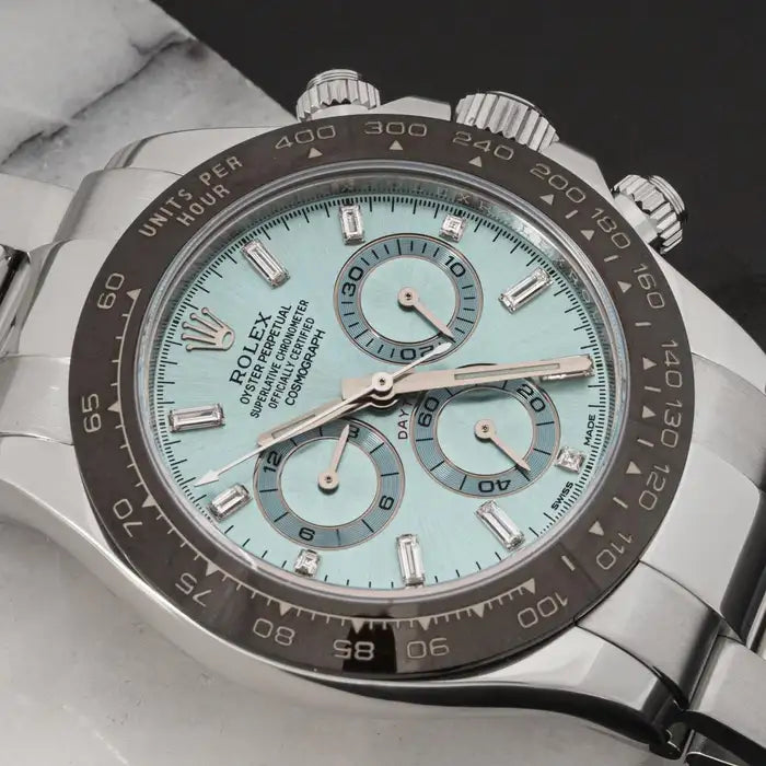 Cosmograph Daytona 40mm Platinum Ice-Blue Dial m116506-0002
